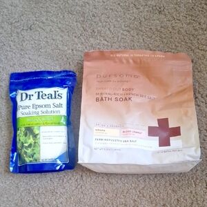 Pursoma Bath Soak Sweat It Out with Ginger and Blood Orange And Dr Teal's Salt